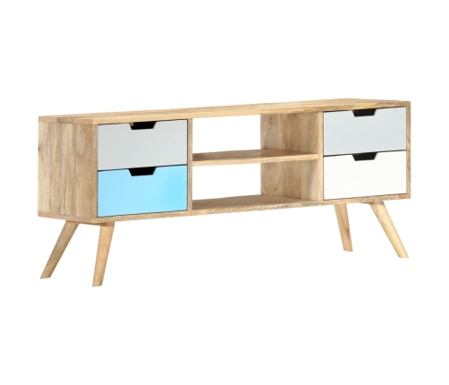 vidaXL TV skapītis, 110x35x48 cm, mango masīvkoks