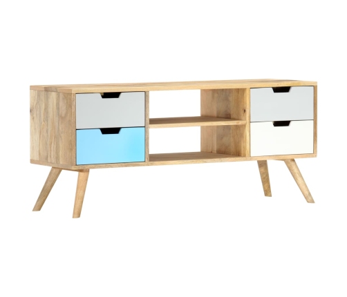 vidaXL TV skapītis, 110x35x48 cm, mango masīvkoks