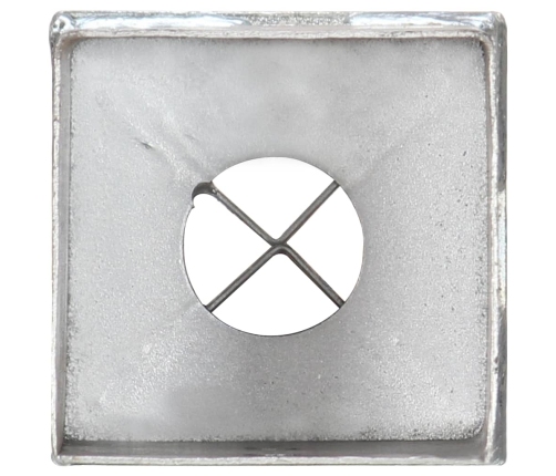 vidaXL zemes mietiņi, 12 gab., sudraba krāsa, 8x8x91 cm, tērauds