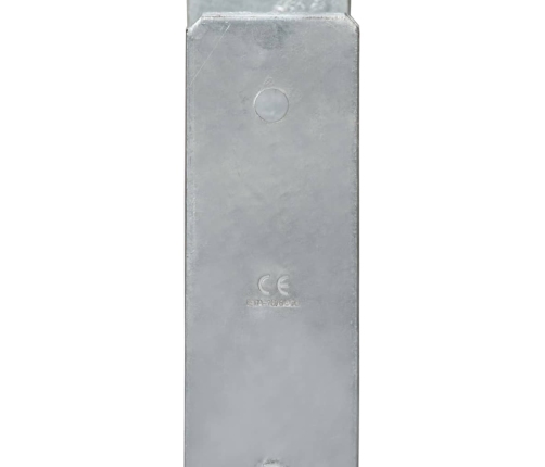 vidaXL žogu stiprinājumi, 6 gab., sudraba krāsa, 8x6x60 cm, tērauds