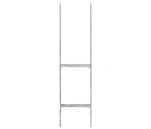 vidaXL žoga stiprinājumi, 6 gab., sudraba krāsa, 14x6x60 cm, tērauds