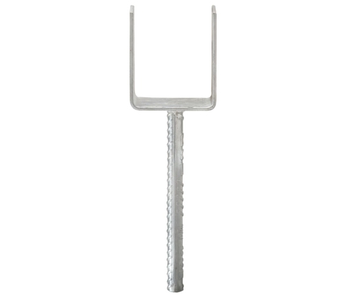 vidaXL žogu stiprinājumi, 6 gab., sudraba krāsa, 8x6x30 cm, tērauds