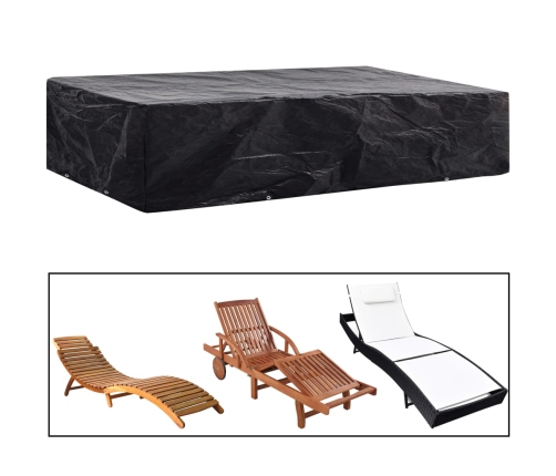 vidaXL sauļošanās zviļņa pārklājs, 2 gab., 8 gredzeni, 218x77x55 cm