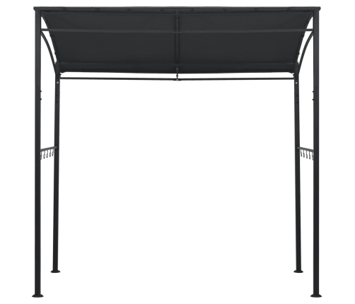 vidaXL dārza nojume grilam, 215x150x220 cm, antracītpelēka, tērauds