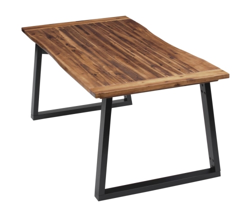 vidaXL virtuves galds, 180x90 cm, akācijas masīvkoks