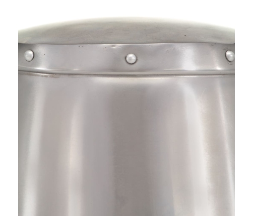 vidaXL viduslaiku bruņinieku ķivere, replika, sudraba krāsas tērauds