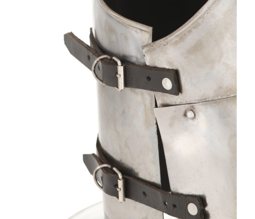 vidaXL viduslaiku bruņinieku bruņuveste, replika, sudrabains tērauds