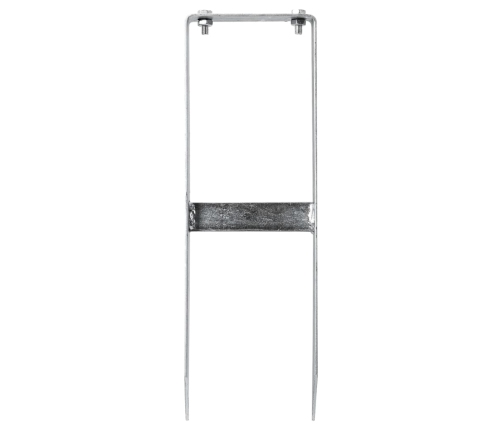 vidaXL žoga zemes tapas, 2 gab., WPC žogam, tērauds, 40 cm