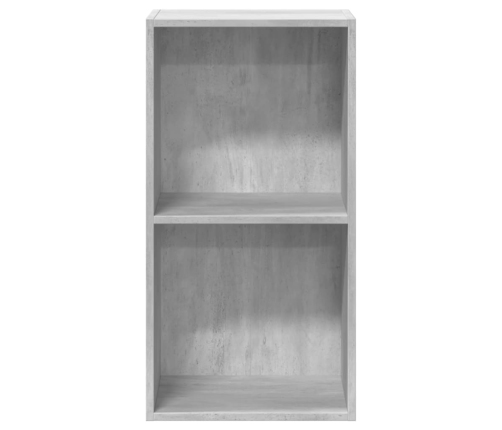 vidaXL 2-līmeņu grāmatu plaukts, pelēks 40x30x76,5cm inženierijas koks