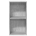 vidaXL 2-līmeņu grāmatu plaukts, pelēks 40x30x76,5cm inženierijas koks