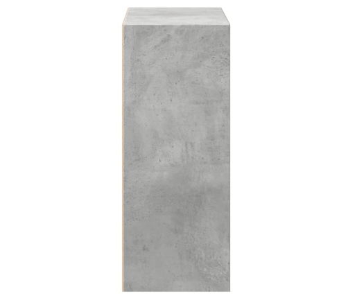 vidaXL 2-līmeņu grāmatu plaukts, pelēks 40x30x76,5cm inženierijas koks