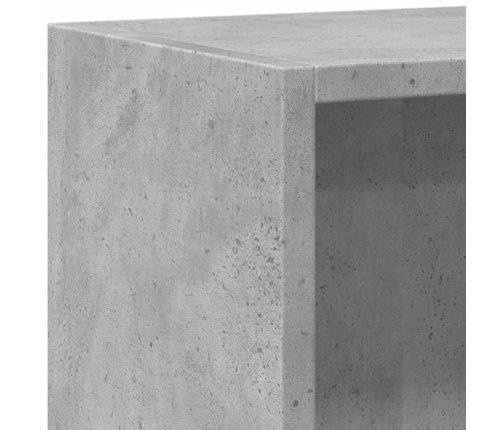 vidaXL 2-līmeņu grāmatu plaukts, pelēks 40x30x76,5cm inženierijas koks