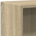 vidaXL 2-līmeņu grāmatu plaukts, ozolkoka krāsa, 60x30x76,5 cm