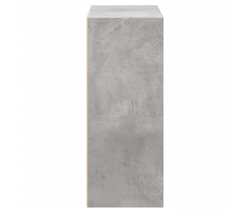vidaXL 2-līmeņu grāmatu plaukts, pelēks 60x30x76,5cm inženierijas koks