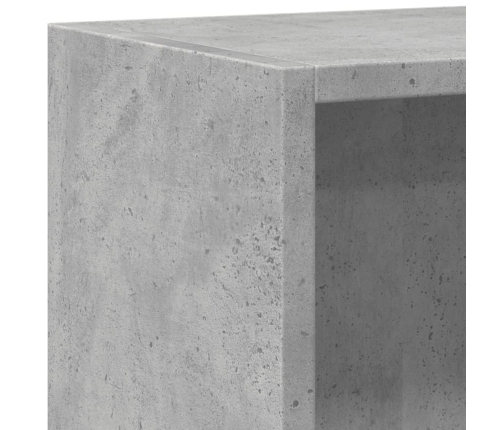 vidaXL 2-līmeņu grāmatu plaukts, pelēks 60x30x76,5cm inženierijas koks