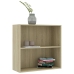 vidaXL 2-līmeņu grāmatu plaukts ozola 80x30x76,5 cm inženierijas koks