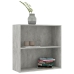 vidaXL 2-līmeņu grāmatu plaukts, pelēks 80x30x76,5cm inženierijas koks