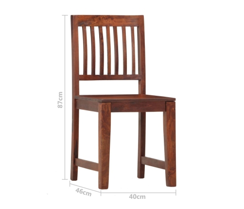 Virtuves Krēsli, 4 Gab., Mango Masīvkoks Vidaxl