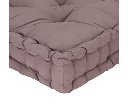 vidaXL palešu dīvānu spilvens, pelēkbrūns, 120x40x7 cm, kokvilna