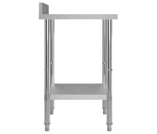 vidaXL virtuves darba galds, 60x60x93 cm, nerūsējošs tērauds