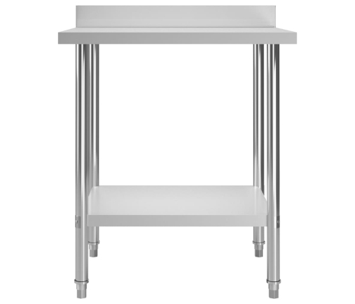 vidaXL virtuves darba galds, 80x60x93 cm, nerūsējošs tērauds
