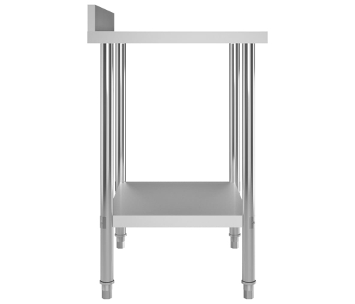 vidaXL virtuves darba galds, 80x60x93 cm, nerūsējošs tērauds