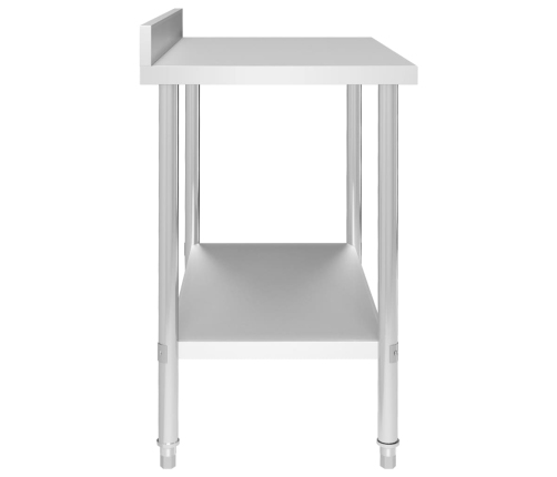 vidaXL virtuves darba galds, 100x60x93 cm, nerūsējošs tērauds