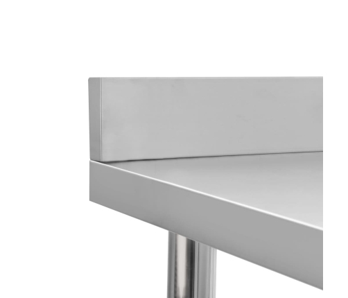 vidaXL virtuves darba galds, 100x60x93 cm, nerūsējošs tērauds