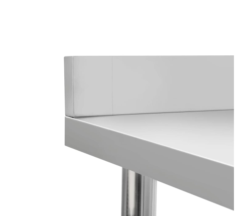 vidaXL virtuves darba galds, 120x60x93 cm, nerūsējošs tērauds