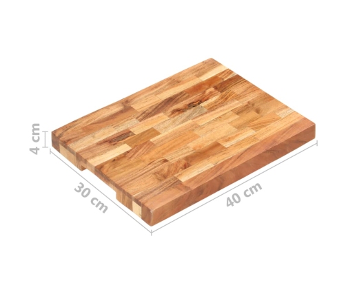 Virtuves Dēlītis, 40X30X4 Cm, Akācijas Masīvkoks Vidaxl