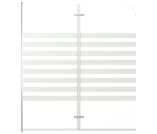 vidaXL vannas siena, 120x140 cm, rūdīts stikls, svītraina