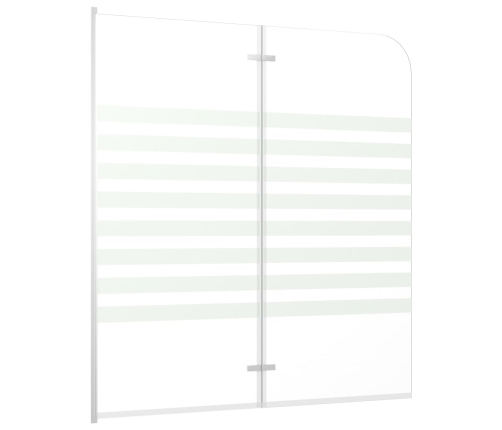 vidaXL vannas siena, 120x140 cm, rūdīts stikls, svītraina