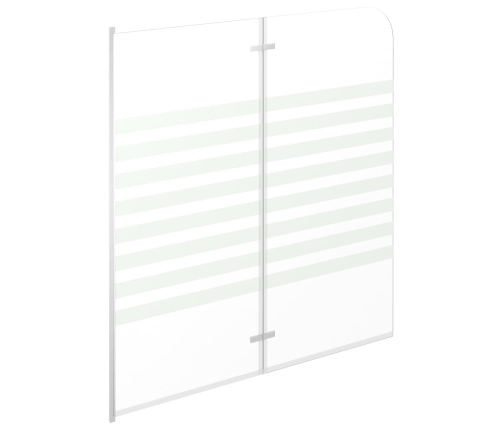 vidaXL vannas siena, 120x140 cm, rūdīts stikls, svītraina