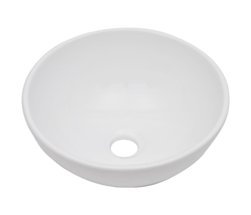 vidaXL divdaļīgs vannasistabas mēbeļu komplekts, balts, keramika