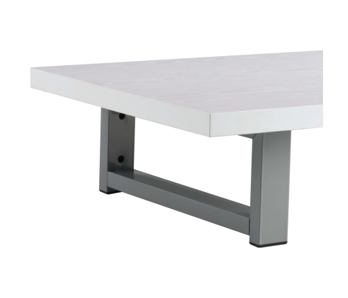 vidaXL divdaļīgs vannasistabas mēbeļu komplekts, balts, keramika