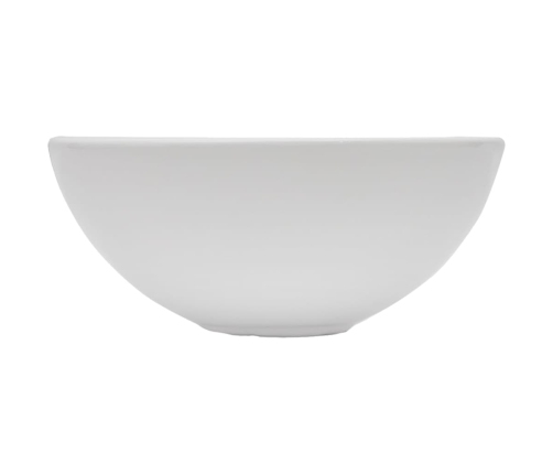 vidaXL divdaļīgs vannasistabas mēbeļu komplekts, balts, keramika