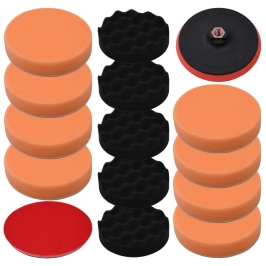 14-Daļīgs Pulēšanas Spilventiņu Komplekts, 150 Mm Vidaxl