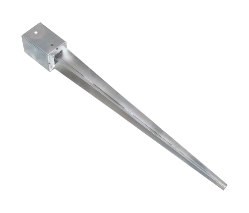 Zemes Mietiņi, 6 Gab., Sudraba Krāsa, 9X9X90 Cm, Tērauds Vidaxl