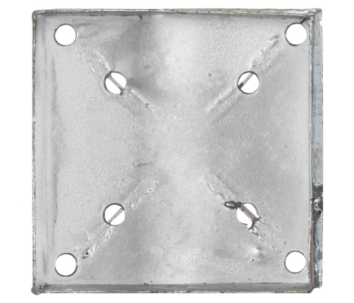 Zemes Mietiņi, 2 Gab., Sudraba Krāsa, 14X14X91 Cm, Tērauds Vidaxl