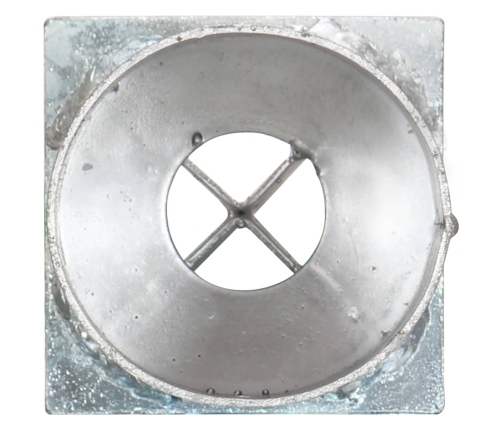 vidaXL zemes mietiņi, 2 gab., sudraba krāsa, 8x61 cm, cinkots tērauds