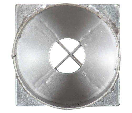 vidaXL zemes mietiņi, 6 gab., sudraba krāsa, 10x76 cm, tērauds