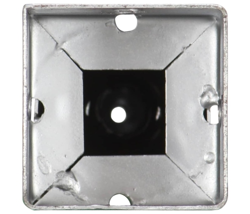 vidaXL zemes mietiņi, 2 gab., sudraba krāsa, 7x7x56 cm, tērauds