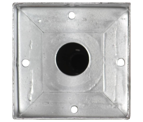 vidaXL zemes mietiņi, 2 gab., sudraba krāsa, 12x12x56 cm, tērauds