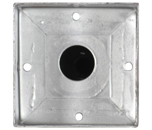 vidaXL zemes mietiņi, 6 gab., sudraba krāsa, 12x12x56 cm, tērauds