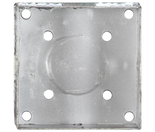 vidaXL zemes mietiņi, 6 gab., sudraba krāsa, 14x14x58 cm, tērauds