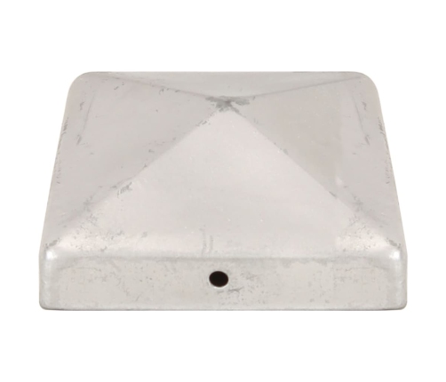 vidaXL stabu cepurītes, 6 gab,. cinkots tērauds, 91x91 mm