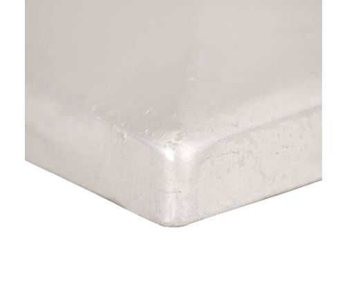 vidaXL stabu cepurītes, 6 gab,. cinkots tērauds, 91x91 mm