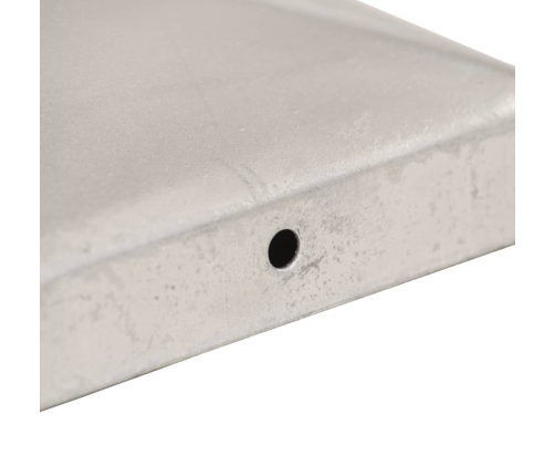 vidaXL stabu cepurītes, 6 gab,. cinkots tērauds, 91x91 mm