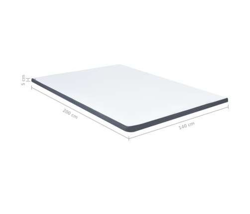 vidaXL virsmatracis atsperu gultai, 200x140x5 cm