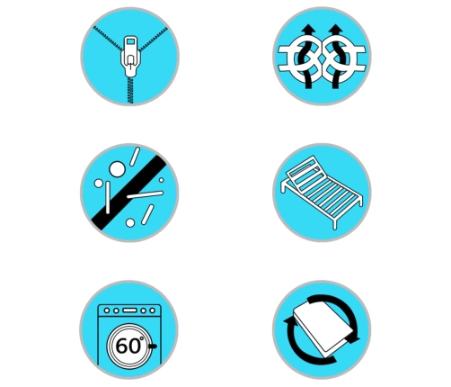 vidaXL virsmatracis atsperu gultai, 200x160x5 cm